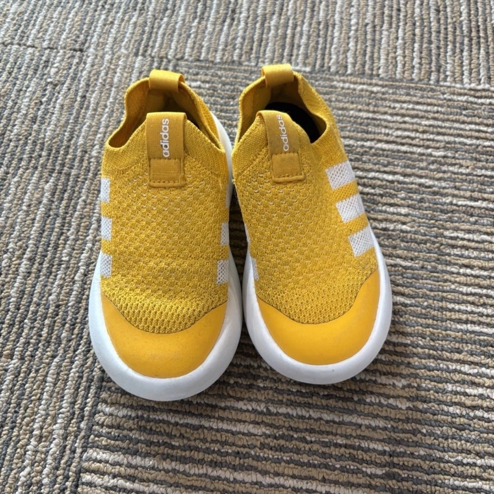 Adidas Bubblecomfy JR5040 Sneakers Toddler US 10 Yellow Sportswear Shoes GAL2050